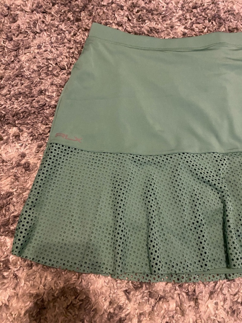 RLX Ralph Lauren Women's RLX Eyelet Interlock Golf Skort Skirt New $148 XXL - Picture 4 of 13